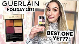 🌟GUERLAIN HOLIDAY 2022 🌟 OMBRES G EYESHADOW GOLDEN STARS 777  Review Swatches Demo Comparisons [upl. by Long]