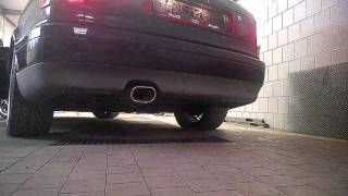 Audi Cabriolet 23 10V  Sound without middle silencer  FOX Cap [upl. by Nauqit]