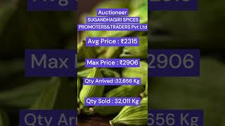 Small Cardamom Auction Price  Kerala  Tamil Nadu  10072024 cardamomauctionlive cardamom [upl. by Saticilef676]