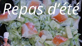 Recette de salade de concombre facile [upl. by Aisyle]