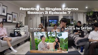 reacting to Singles Inferno Season 3 Ep 7 i’m sorry we just not happy w gwanhee the whole episode [upl. by Elbertina]