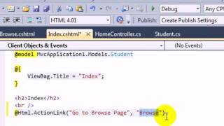 HtmlActionLink in MVC [upl. by Jilli]