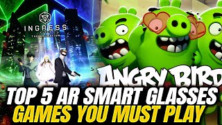 Top 5 AR Smart Glasses Games You Must Play Augmented Reality Gaming 2024 [upl. by Ahsiemat645]