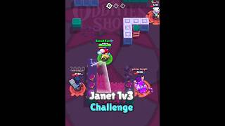 Janet 1v3 In Knockout 🥶🔥 BrawlStars Janet Shorts [upl. by Hiltner]