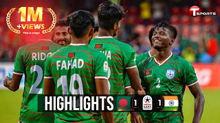 Highlights  Bangladesh vs India  3rd Match  SAFF Championship  2021 [upl. by Drofhsa]