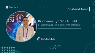 Biochemistry KA 198 amp IHB 2025  Proteins of Biological Importance [upl. by Selina]