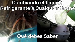 Cómo Cambiar el Liquido Refrigerante a Cualquier Coche Nociones Generales [upl. by Aiclef764]