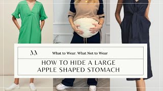 How To Hide A Larger Stomach  Dos amp Donts Apple Shape With Personal Stylist Melissa Murrell [upl. by Ahsie]