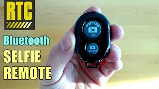 Bluetooth Selfie Remote Control with Camera Shutter Button for Iphone and Android [upl. by Ellerey]