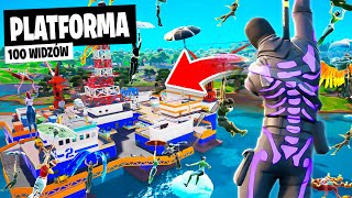 100 WIDZÓW na PLATFORMĘ w OG REMIX Fortnite [upl. by Hylan495]