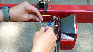 How to Wire a Utility Trailer  Brake Lights [upl. by Atiuqiram]