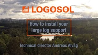 How to install your large log support  B751 amp B1001 Band Sawmills  LOGOSOL [upl. by Yort955]