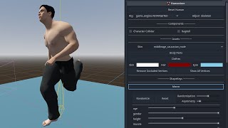 One Small Step  Humanizer  Free 3D Character Creation AddOn for Godot 4 [upl. by Ahsemat222]