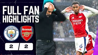 MASSIVE ARSENAL POINT City FLOP Manchester City 22 Arsenal Highlights [upl. by Hanschen]