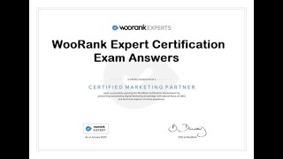 【 Answers 】 WooRank Expert Certification Exam Answers  ServiceCentreListcom [upl. by Hnil]