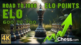 Road to 1000 Elo Point  Starting From 600 Elo to 700 Elo  Chess Gameplay 4K Video [upl. by Dowzall830]