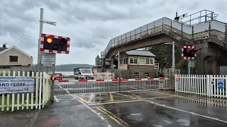 Ferryside Level Crossing Carmarthenshire 27042024 [upl. by Burrows321]