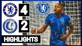 💙CHELSEA VS KAA GENT😍 Highlights⚽️ 42 Conference League All Goals and Performances🪩🔥✅️ [upl. by Ahsihat796]