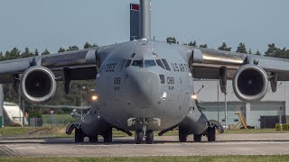 4K Air Transport Squadron 62 quotWunstorf I C130 C17 and A400M I Many Traffic I Air Defender 2023 [upl. by Yesllek372]