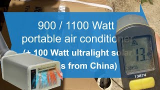 Portable Air Conditioner  reviewtestunboxing 900W1100W [upl. by Nehte735]