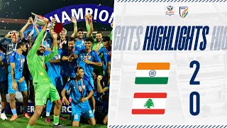 India 20 Lebanon  FINAL  Hero Intercontinental Cup 2023  Full Highlights [upl. by Gabriella]