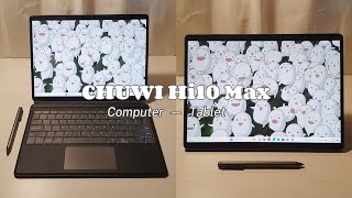 CHUWI Hi10 Max 2in1 Tablet PC with Stylus Pen Digital Notetaking Digital Art and Gaming [upl. by Nashbar]