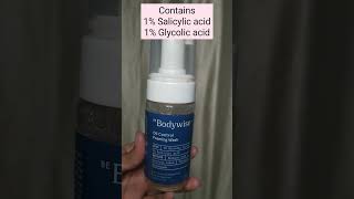 Derma Co Salicylic acid vs Bodywise salicylic acid face wash shorts review [upl. by Anaerb]