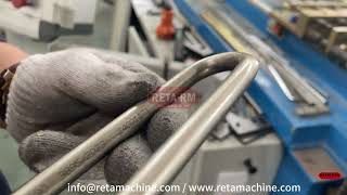 Stainless Steel Tube Size 120 x 05mm Automatic Hairpin Bending Machine with Radius R19 [upl. by Soiritos]