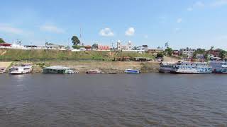 Chegando de Barco na Cidade de Itapiranga Amazonas [upl. by Ecnerrot]