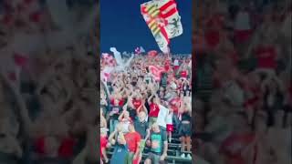 Curva del Mantova in MantovaSalernitana quotNoi vogliamo questa vittoriaquot [upl. by Amorete]