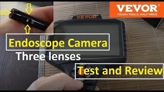 Vevor Endoscope Camera  Threelens Inspection  Review  Test  vevor [upl. by Nymrak]