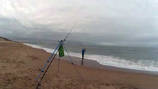 Fishing Blyth Beach  New Rigs  Sea Fishing UK [upl. by Alegnad]