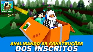 ANALISANDO AS CONSTRUÇÕES DOS INSCRITOS pt16 CONSTRUA UM BARCO POR TESOURO  ROBLOX [upl. by Leizahaj]