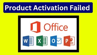 Product Activation Failed Excel Word 2025  Microsoft Office activation error Easy Fix [upl. by Sisenej]