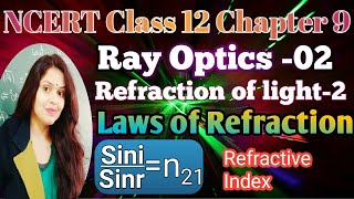 Laws Of Refraction Refractive Index I Snell Law Refraction of Light Ray Optics 2 Akshi Academy [upl. by Alleon905]