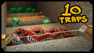 ✔ Minecraft 10 Ways to Make Traps [upl. by Dionne923]