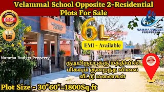 Velammal School Opposite  2 Residential Plots For Sale in Chennai  Guduvanchery land plots [upl. by Mcwherter]