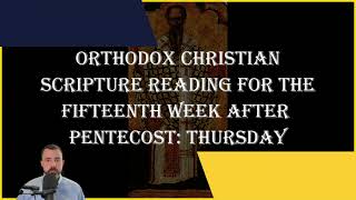 Fifteenth Week After Pentecost Thursday  Acts 171634 amp Luke 71730  October 3 2024 [upl. by Emmy736]