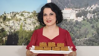 طريقة تحضير أطيب واسهل سفوف بدبس الخروب Best Carob Molasses Sfouf Recipe [upl. by Nalyorf]