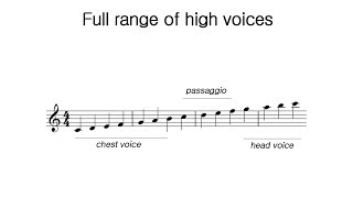 Chest Voice Head Passaggio Falsetto Ranges amp Registers PART 1 [upl. by Ziana]