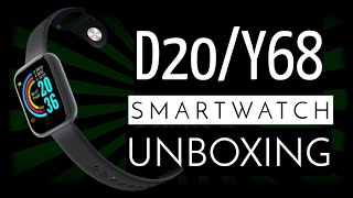 D20 Y68 SMART WATCH  Unboxing and App Setup  HryFine [upl. by Miltie]