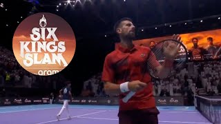 Novak Djokovic makes heartwarming gesture seconds after Rafael Nadal win at Six Kings Slam [upl. by Lagasse80]