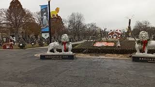 2021 Brookfield Zoo South Gate Front of the Park During ChristmasHoliday Zoo Lights Daylight [upl. by Atse]