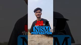 Kya Nism se JOB milti hain nism preparation nismexampreparation nism nismexam traders vlog [upl. by Naujed738]