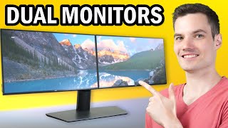 How to Setup Dual Monitors with Laptop or PC [upl. by Ardnuaed20]