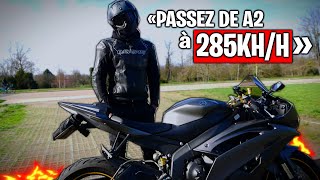 285KMH APRÈS LE PERMIS A2 PERSONNE NE FAIT ÇA 😲🥵 POURQUOI LA YAMAHA R6 VOUS RENDRA RICHE 🤑 [upl. by Udell709]