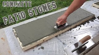 How to make Patio Blocks quick and easy from concrete  DIY [upl. by Lsiel]