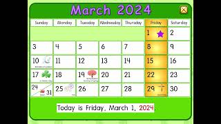 Starfall Calendar March 2024 is here [upl. by Enak]