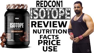 Redcon1 Isotope Protein Review Nutrition fact and price اردو  हिंदी [upl. by Acyre]