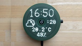 DIY Rotating LED Display An ArduinoPowered Time and Weather Display Project POV Propeller Display [upl. by Lyon]